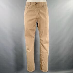 ADRIANO GOLDSCHMIED Size 36 Everett Khaki Cotton Blend Jean Cut Casual Pants